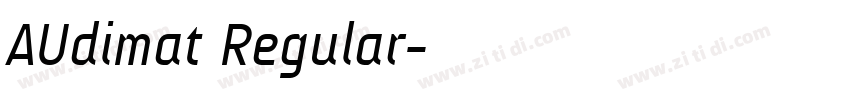 AUdimat Regular字体转换